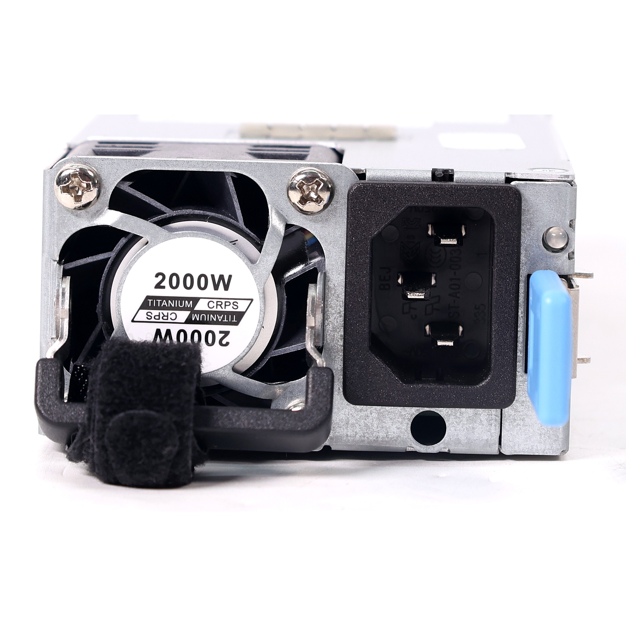 AC input, cooling fan, and release handle