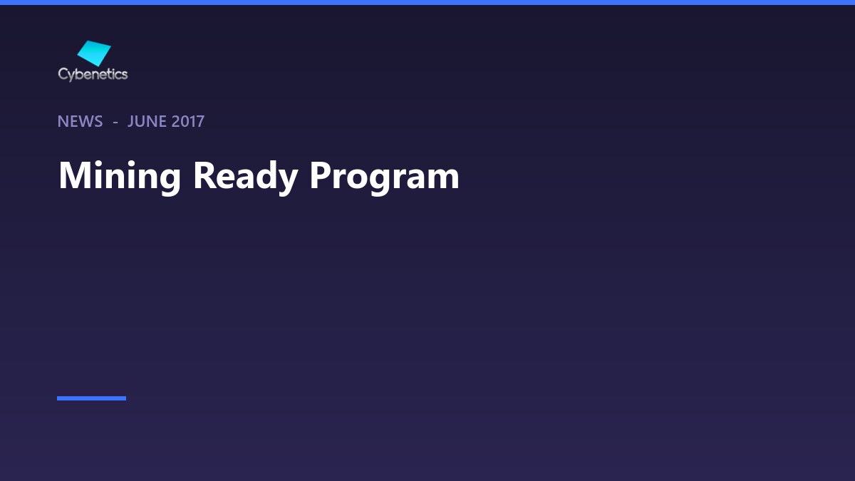 Mining Ready Program